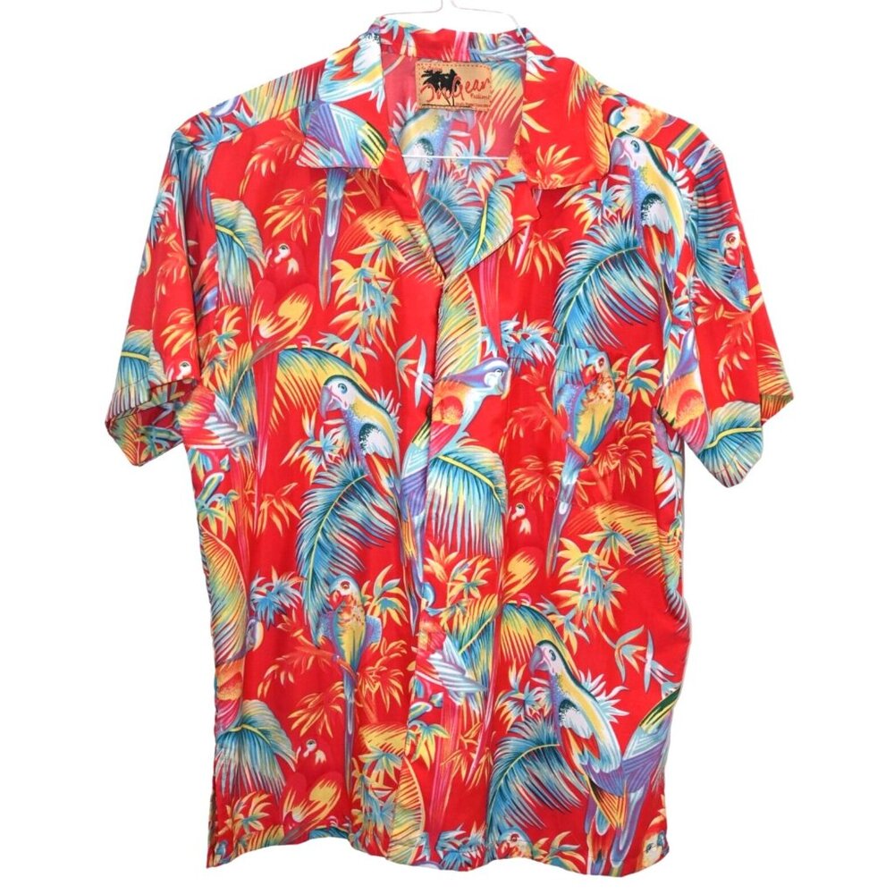 Original InGear Fashions Men's "Tropical Theme" Short Sleeve Shirt Size Large